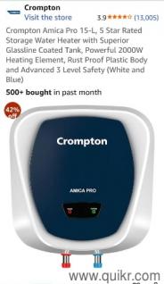Crompton Amica Pro 15-L, 5 Star Rated Storage Water Heater