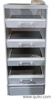 5 Drawer Storage Cabinet |Multipurpose Use| White Powder coated |House or Office 
