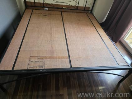 Iron Cot with Sturdy Wooden Ply Base  Durable & Comfortable