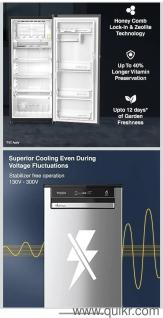 Whirlpool 192 L 3 Star Vitamgic Pro Inverter Direct-Cool Single Door Refrigerator (215 VMPRO PRM 3S INV STEEL-Z, Auto Defrost Technology,. Along with stand