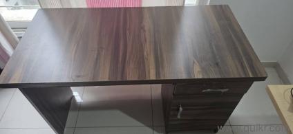 Office table with drawer and compartment lightly used 4*2