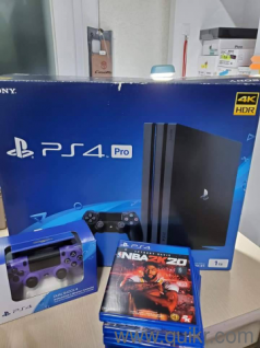 Sony PlayStation 4 Pro 1TB Console HDR support, 4K with Game cds  Contact by call ot whatsApp 9084.324929
