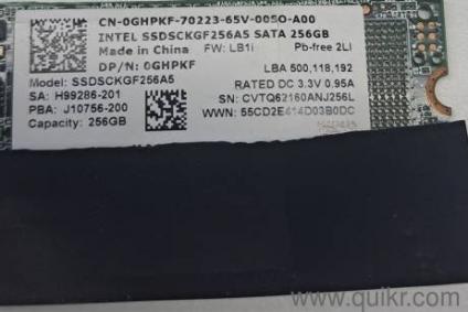 Intel ssd sata 256 GB