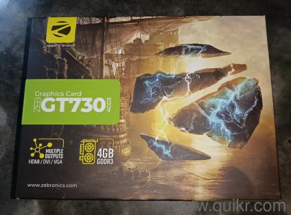 ZEBRONICS Pci_E- GT730 4GD3,Powered By NVIDIA,GDDR3 Graphics Memory With 64 Bit Memory Bus,Supports PCI Express(2.0) X 8,Supports Directx 11 & Opengl 4.4,Maximum Supported Resolution 4096 X 2160