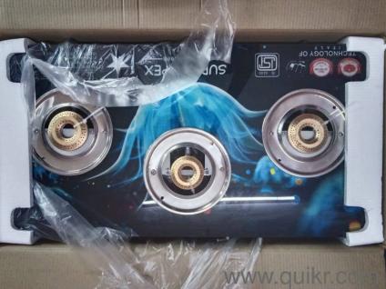 three burner automatic gas stove 