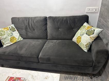 Elegant Dark Olive Green 3+1 Sofa Set  Excellent Condition!
