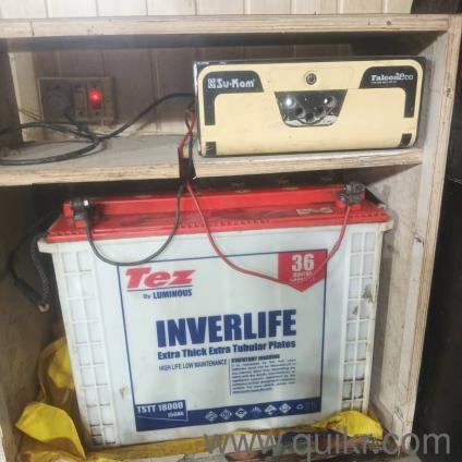 sukam 750va inverter and 150ah tumbler battery 