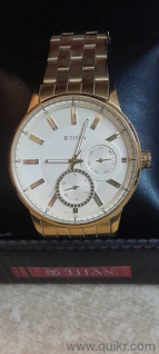 Gold plated Titan Wrist Watch 