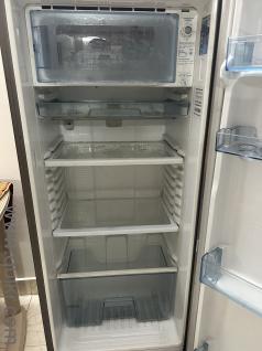 Samsung single door silver color refrigerator. Good working condition.