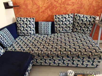 Customized mango wood 3+2+1 detachable sofa seat in good condition