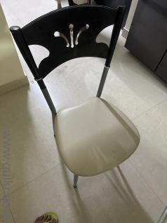 Glass table with 6 chairs