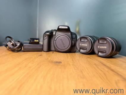 CANON EOS 800D WITH TWO LENS AND CHARGER AND BATTERY 