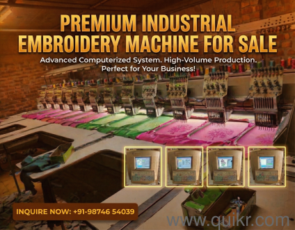 12 Head Machine for Urgent Sell Computerized embroidery machine