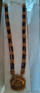 Antique pendant crystal mala set / trendy necklace 