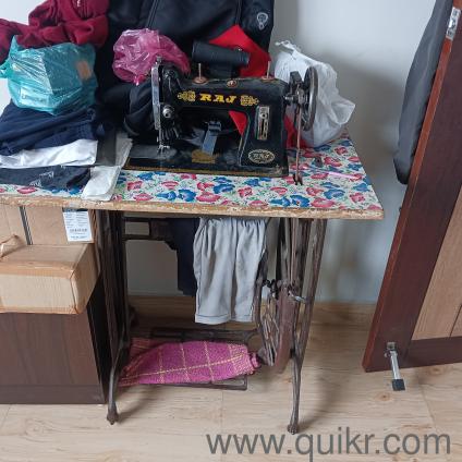 leg operated sewing machine