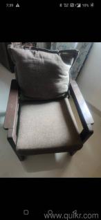 Wooden Chairs (Set of 2) with Seat & Back Cushions