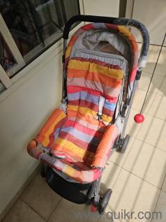 colorful baby stroller good as new