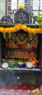 1yr old Rosewood Puja Mandir is sale in JNTU,ADDAGUTTA. 