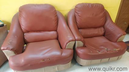 Used PU Rexin Sofa 3+1+1