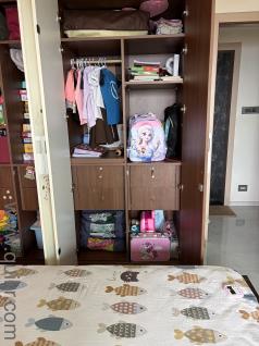 2 door wooden finish wardrobe in excellent condition