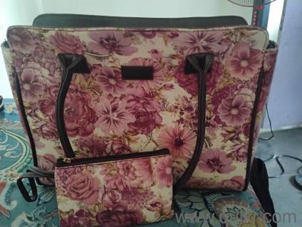 PU Leather Laptop Handbag with Pouch | Fits 14-inch Laptop