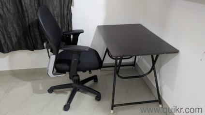 negotiable - office chair with table and new shoe rack