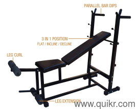 Home Gym Fitness Equipment with Bench and 100 Kg Weights