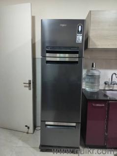Whirlpool Protton 330L Triple-Door Fridge. Steel Onyx. Moving Abroad Sale.Price: 22,500