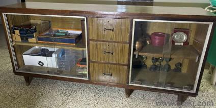 Showcase - Teakwood with Laminated top. Plus Mirror
