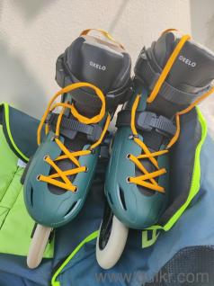 OXELO MF 900 Urban Inline Skates  Green (Size 8.5)