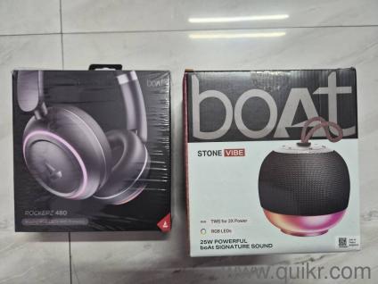 boAt Bluetooth Stone Vibe speaker & boAt Rockerz 480 headphones: sealed, warranty