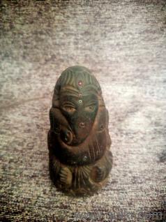 Vintage Hand-Carved Wooden Ganesha Idol  Original Old Patina