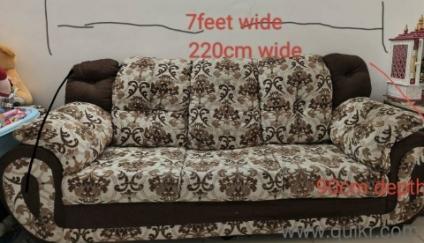 3 seater sofa with neck support is available for sale