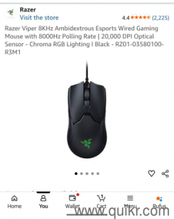 Razer Viper 8K Hz Gaming Mouse  Like New(Under Warranty) 