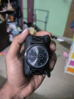 fastrack full metal black watch