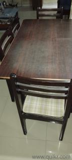 Teakwood dining table with 6 chairs