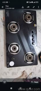 Elica 4 burner stove, 5 months old