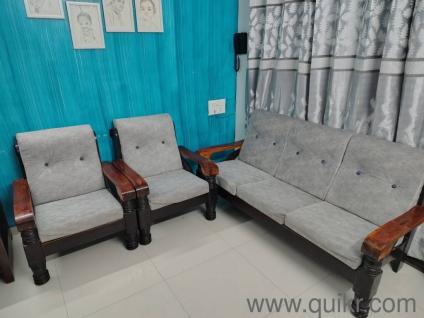 Solid Sagwan Wood Sofa Set in excellent Condition 