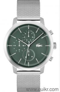 Lacoste Replay Qtz Multifunction Green Round Dial Men's Watch