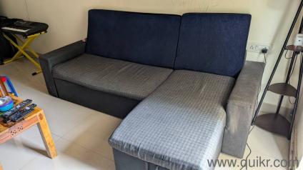 Sofame brand L shape Sofa cum bed with storage