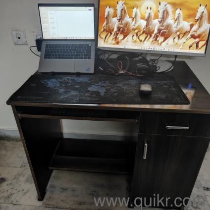 Office table with keyboard channel