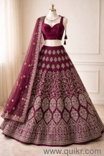 WINE RED COLORED LEHENGA CHOLI SET