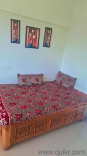 Sagwan (teak) bed-cum-diwan (6x4 ft)