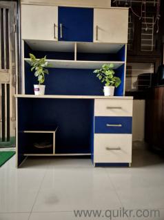 Termite-Proof Study Table with Drawers & Cabinets - Excellent