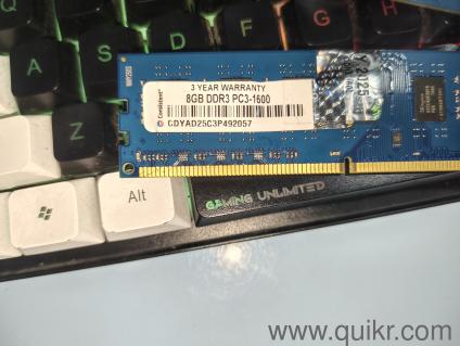 16GB DDR3 RAM (2x8GB) 1600MHz  Excellent Condition  Selling 16GB RAM (2 sticks of 8GB each). Ideal for upgrading desktop PCs for better performance, faster multitasking, and smoother usage.