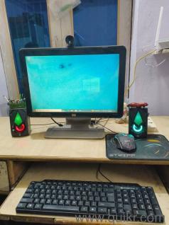 HP Full Desktop Setup i3  8GB RAM  With UPS, Webcam, Speaker