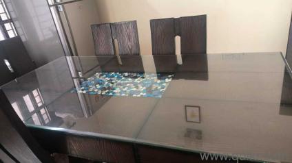 Wooden Table with 6 chair with cushion & Dinning table