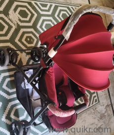 Baby Stroller with Good Condition, No Damage, Very Low Used. 100% Good condition.