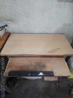 Compact Computer / Study Table with Sliding Keyboard Tray