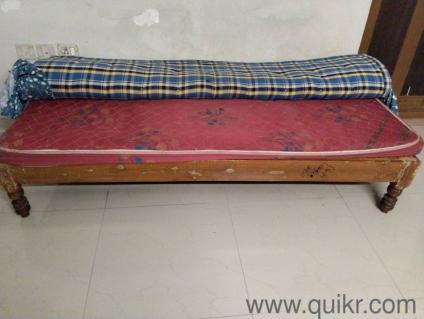 Wooden Diwan with Mattress